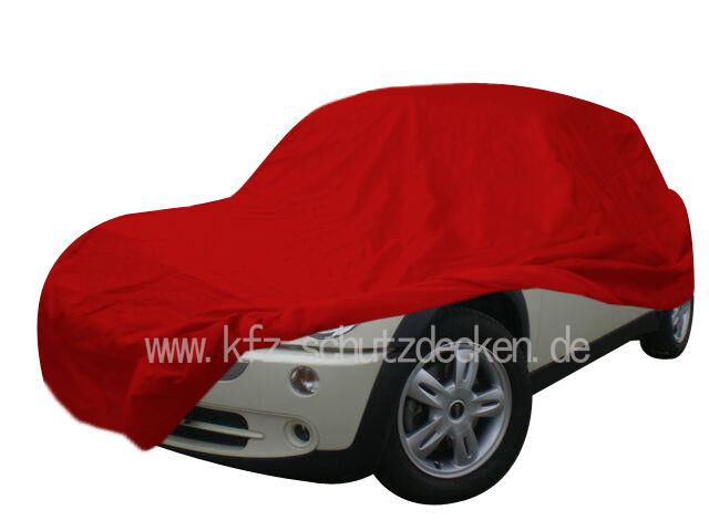 Autoabdeckung - Vollgarage - Car-Cover Samt Red für Mini (Neu)