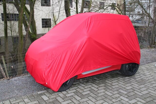 Smart ForTwo For Two bis 2013 Indoor Auto Cover Stoffgarage schwarz superweich 