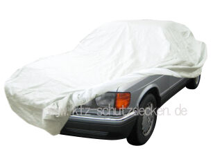 Car-Cover Satin White für Mercedes S-Klasse W126 Lang (...