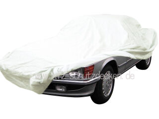 Car-Cover Satin White ohne Spiegeltaschen für Mercedes SL...