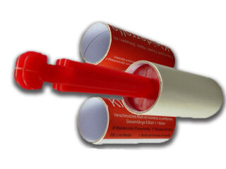 Lint roller / clothes roller with spare rollers