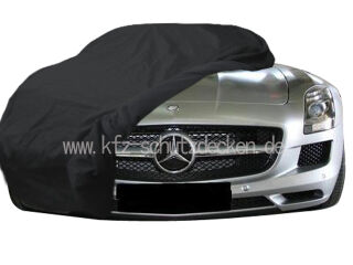 Car-Cover Satin Black for Mercedes SLS