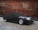 Car-Cover Satin Black with mirror pockets for Mercedes SL Cabriolet R129