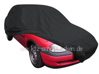 Car-Cover Satin Black mit Spiegeltaschen für Opel Corsa B...