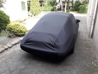 Car-Cover Satin Black mit Spiegeltaschen für Porsche 964