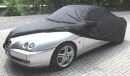 Car-Cover Satin Black with mirror pockets for Alfa Romeo...