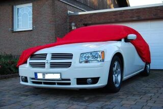 Car-Cover Satin Red mit Spiegeltasche für Dodge Magnum