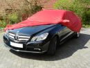 Car-Cover Samt Red with Mirror Bags for Mercedes E-Klasse (W212)