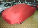 Car-Cover Samt Red with Mirror Bags for Porsche Cayman