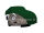 Car-Cover Satin Green for Porsche 356 Speedster