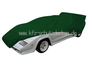 Car-Cover Satin Grün für Lamborghini Countach