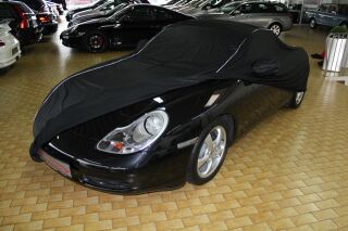 Car-Cover Satin Black mit Spiegeltaschen für Porsche Boxster