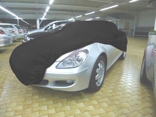 Car-Cover Satin Black mit Spiegeltaschen für Mecedes SLK...