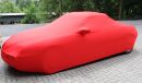 Red AD-Cover ® Mikrokontur with mirror pockets for Alfa Romeo Spider 1994-2005