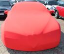 Red AD-Cover ® Mikrokontur with mirror pockets for Alfa Romeo Spider ab 2006