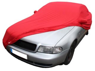 Vollgarage Mikrokontur® Rot mit Spiegeltaschen für Audi A4 Limousine B5