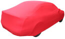 Red AD-Cover ® Mikrokontur with mirror pockets for Audi A4 Limousine