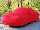 Red AD-Cover ® Mikrokontur with mirror pockets for Audi TT 1