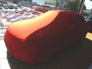Vollgarage Mikrokontur® Rot mit Spiegeltaschen für BMW 1er Cabrio E88
