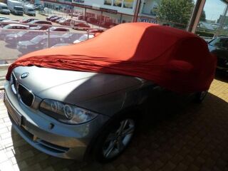 Vollgarage Mikrokontur® Rot mit Spiegeltaschen für BMW 1er Coupe E82