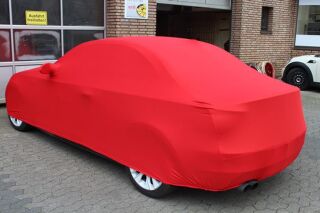 Vollgarage Mikrokontur® Rot mit Spiegeltaschen für BMW 1er Coupe E82