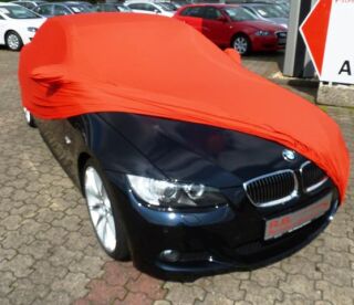 Vollgarage Mikrokontur® Rot mit Spiegeltaschen für BMW...