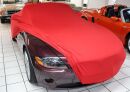 Red AD-Cover ® Mikrokontur with mirror pockets for BMW Z4 BMW E85