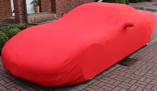Vollgarage Mikrokontur® Rot mit Spiegeltaschen für Chevrolet Corvette C5