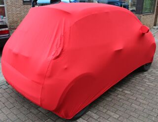 Vollgarage Mikrokontur® Rot mit Spiegeltaschen für Fiat 500 neu