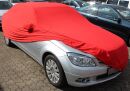 Vollgarage Mikrokontur® Rot mit Spiegeltaschen für Mercedes C-Klasse W204 ab 2007