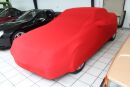 Vollgarage Mikrokontur® Rot mit Spiegeltaschen für Mercedes SL Cabriolet R129