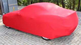 Vollgarage Mikrokontur® Rot mit Spiegeltaschen für Mercedes SLK R172