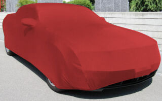 Vollgarage Mikrokontur® Rot mit Spiegeltaschen für Ford Mustang ab 2005