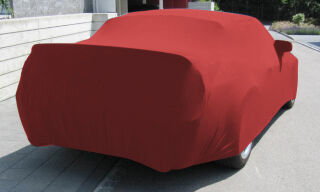 Vollgarage Mikrokontur® Rot mit Spiegeltaschen für Ford Mustang ab 2005
