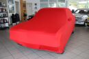 Red AD-Cover ® Mikrokontur with mirror pockets for Opel Ascona A