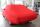Red AD-Cover ® Mikrokontur with mirror pockets for Opel Ascona A