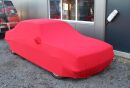 Red AD-Cover ® Mikrokontur with mirror pockets for Opel Ascona B