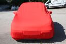 Red AD-Cover ® Mikrokontur with mirror pockets for Opel Corsa B 1995-2001