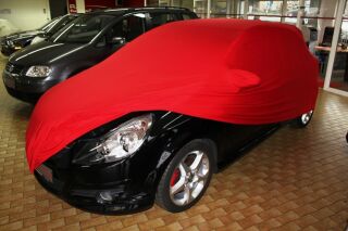 Vollgarage Mikrokontur® Rot mit Spiegeltaschen für Opel...