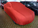 Red AD-Cover ® Mikrokontur with mirror pockets for Opel Tigra TwinTop
