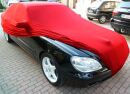 Vollgarage Mikrokontur® Rot mit Spiegeltaschen für Mercedes S-Klasse W220