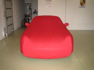 Vollgarage Mikrokontur® Rot mit Spiegeltaschen für Toyota...