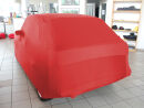 Red AD-Cover ® Mikrokontur with mirror pockets for VW Golf I
