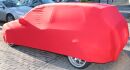 Red AD-Cover ® Mikrokontur with mirror pockets for VW Golf II