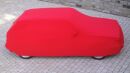 Red AD-Cover ® Mikrokontur with mirror pockets for VW Golf II