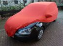 Red AD-Cover ® Mikrokontur with mirror pockets for VW Golf V