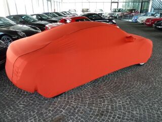 Vollgarage Mikrokontur® Rot mit Spiegeltaschen für Audi A8 bis heute