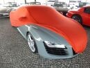 Red AD-Cover ® Mikrokontur with mirror pockets for Audi A8