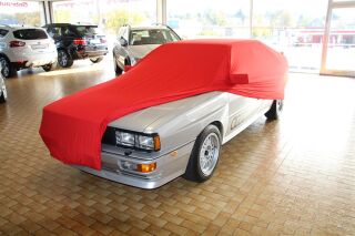 Vollgarage Mikrokontur® Rot mit Spiegeltaschen für Audi Coupé 81C