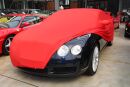 Red AD-Cover ® Mikrokontur with mirror pockets for Bentley Continental GT & GTC
